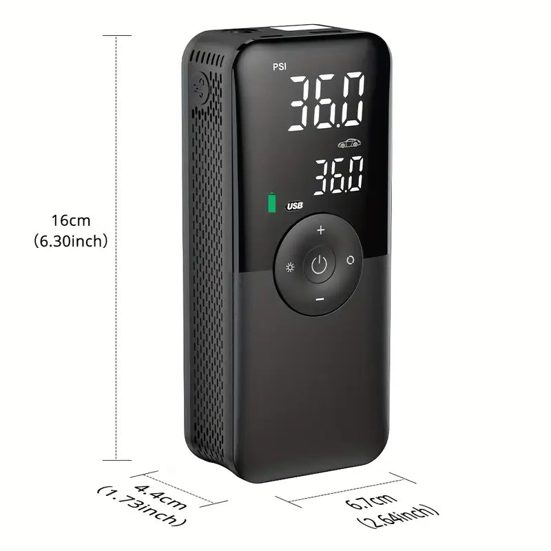 TodoAir - Inflador Portátil con Estuche de Almacenamiento