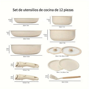 Juego de Sartenes y Ollas Antiadherentes